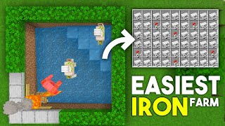 EASIEST 120 IRON FARM TUTORIAL in Minecraft Bedrock MCPEXboxPS4Nintendo SwitchWindows10 [upl. by Enella]