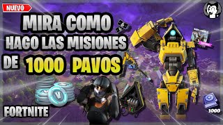 KEVIN ROBOTICO MISIONES 1000 PAVOS💰 Guia COMPLETA Fortnite Salvar el Mundo [upl. by Elinnet]