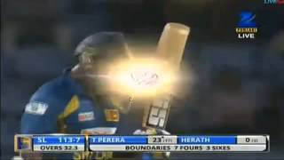 Thisara Perera Battng 35 Runs for a over 5 Sixes and Four against South Africa 26072013 [upl. by Brien]