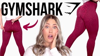 NEW GYMSHARK LEGGING TRY ON REVIEW  ADAPT ANIMAL SEAMLESS LEGGING HAUL [upl. by Finzer]