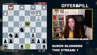 WFM Ellen Nilssen Lichess Plays September 13 2021 [upl. by Irmine65]