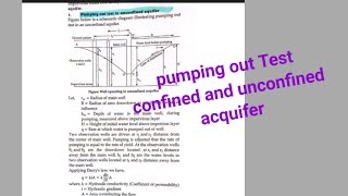 Determination of cofficent of permeability  soil mechanics  field test  pumping out test [upl. by Naryb]