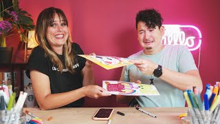 BEKENDE TIKTOK ART CHALLENGE UITPROBEREN  3 minuten tekening wisselen [upl. by Ed]