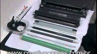 Vídeo Aula Recarga Toner HP C7115A [upl. by Naillimxam]