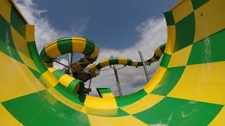 Aqualand Moravia  Abyss  Giant Funnel Ride Onride POV [upl. by Adi619]