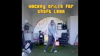 ⛳️ Shaft Lean via Hockey  Drill to Divots Front of Golf Ball 🏌🏿‍♂️ [upl. by Epperson]