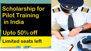 Scholarship for Pilot Training in India  Upto 50  DGCA Exams  CPL Ground Classes [upl. by Llerrahs]