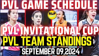 PVL TEAM STANDINGS INVITATIONAL CUP SEPTEMBER 092024CREAMLINE PASOK NA SA FINALS TINALO ANG CIGNAL [upl. by Eelac]