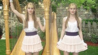 SCARBOROUGH FAIR  Harp Twins [upl. by Boothman]