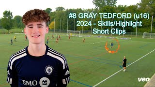 Gray Tedford u16  Whitecaps Academy  London  Fun Soccer Highlight Clips  MidSeason 2024 [upl. by Serena]