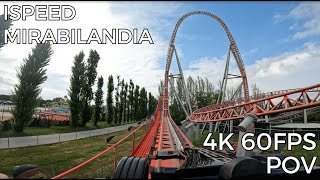 iSpeed front row POV 4K 60 fps  Mirabilandia Italy 2024 [upl. by Gerg]