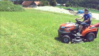 Husqvarna CTH 191 Mowing [upl. by Selec]