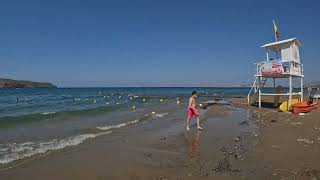 Agia Marina Beach Walk Part 2  Crete Greece 15072024 [upl. by Jd]