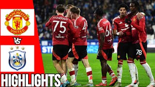 Manchester United vs Huddersfield Town  All Goals amp Highlights  BSM Trophy  121124 [upl. by Atinej]