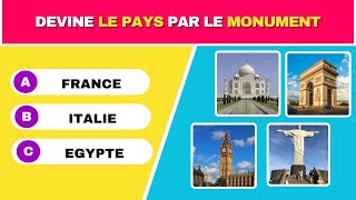 DEVINEZ LE PAYS A PARTIR DE SES MONUMENTS LES PLUS CELEBRES   Quiz Géographie [upl. by Enirrok680]