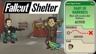 Fallout Shelter Quest  Secret Agent Person 56  Dart of Harkness [upl. by Aiht]