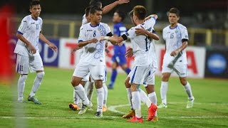 Uzbekistan vs Thailand AFC U16 Championship 2016 Group Stage [upl. by Marco321]