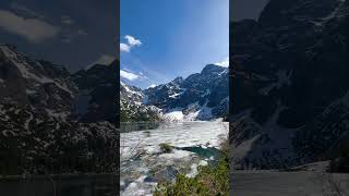 📍Morskie Oko 🏔️ polandtourism travel morskieoko mountains vacation beautiful nature [upl. by Page]