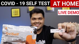 Mylab Coviself covid 19 rapid test kit  How To Use CoviSelf  Mylab covid Self Test kit demo Hindi [upl. by Dahcir]