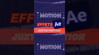 After effects  effet juxtaposition directionnelle [upl. by Mata389]