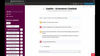 CPGRAMS  Hackathon  2024  Grievance Chatbot [upl. by Othilia]