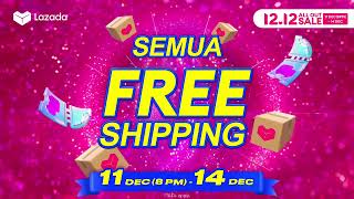 🎉 Lazada 1212  ALL OUT SALE  SEMUA Free Shipping  ep1 [upl. by Hamrah284]