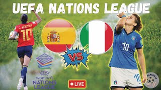 ESPAÑA  ITALIA FEMENINO WOMENS NATIONS LEAGUE EN DIRECTO STREAM LIVE [upl. by Cyprio941]