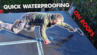 Easily Waterproof A Flat Roof With Liquid Rubber Membrane [upl. by Oicaroh610]