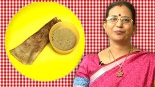 Andhra Pesarattu Recipe With Allam Pachadi  Mallika Badrinath Recipes  Dosa with Ginger Chutney [upl. by Naitsirk944]