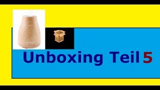 Unboxing VLOG 5 Aroma Diffuser  Luftbefeuchter  Duftzerstäuber  Raumduft wechselndes Licht 2019 [upl. by Stubbs]