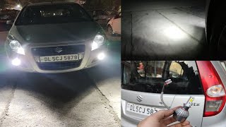 best led for fog lights  halogen vs led  how to install fog lights in ritz suzuki ritz ledlight [upl. by Nnyladnarb]