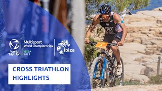 2023 World Cross Triathlon Championships Ibiza Race Highlights [upl. by Esinned]