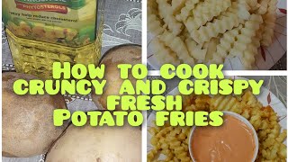 How to cook cruncy and crispy fresh potato fries Tryitkitchenkd5lx [upl. by Cheston639]