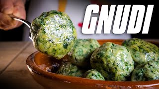 How to Make GNUDI  Authentic Italian Recipe [upl. by Eugnimod]