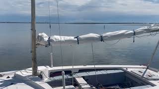 Easy On Boom Mainsail Furl Method [upl. by Strong]