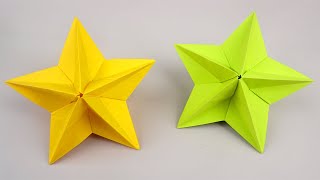 Basteln mit papier Weihnachten Origami Sterne basteln  Weihnachtssterne basteln  DIY Bastelideen [upl. by Novah]