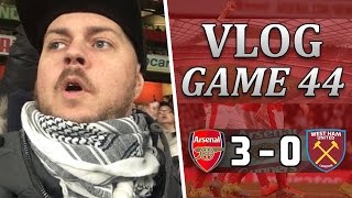 Arsenal 3 v 0 West Ham  Its Nice To Get Back To Winning Ways  Matchday Vlog  Game 44 [upl. by Houser]