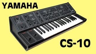 YAMAHA CS10 Analog Synthesizer 1977  HQ DEMO [upl. by Aklam]