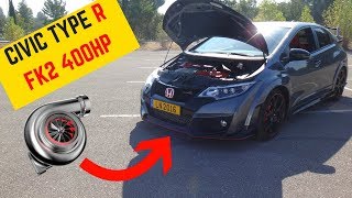 400HP Honda Civic Type R TURBO FK2  Portugal Stock and Modified Car Reviews [upl. by Ryhpez]