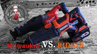 Milwaukee M18 Super Sawzall vs RIDGID OCTANE Recip Saw Tool Duel Episode 3 Which would you choose [upl. by Thorne]