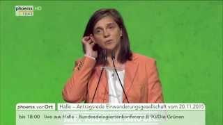 Bundesdelegiertenkonferenz B90Grüne Katrin GöringEckhardt am 20112015 [upl. by Aikehs]