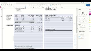 ADP Pay Stub Edit Template  Instant Download  How To [upl. by Lawry]