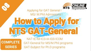 How to Apply for GATGeneral Getting Admission in MSMPhil programs [upl. by Aurita817]