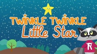 Twinkle Twinkle Little Star • Nursery Rhymes Song with Lyrics • Animated Cartoon for Kids [upl. by Lyndon]