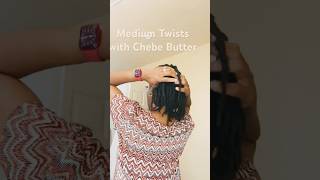 Effective Protective Styling For Maximum Length Retention Medium Twists amp Chebe Butter hairgrowth [upl. by Yssenhguahs136]