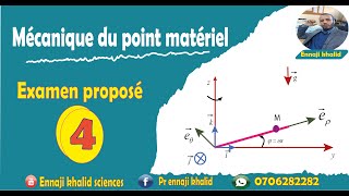 Examen proposé mécanique du point 4 [upl. by Tray]