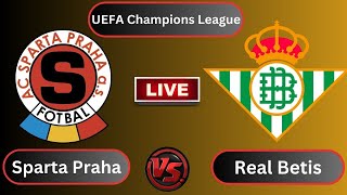 Sparta Praha vs Real Betis  UEFA Europa LeagueGroup 3Round 5  Football live [upl. by Marta]