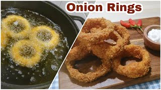 Kita coba masak bawang bombay crispy pakai Cast Iron  Onion rings renyah dan gurih [upl. by Urania]