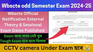 Wbscte Odd Semester Exam DatesWbscte Official 3rd amp 5th Semester ExamExternal amp Sessional Exam [upl. by Arinaid198]