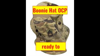 Boonie Hat OCP Getting it ready to wear [upl. by Avrenim]